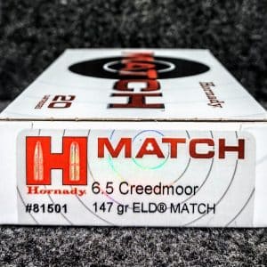 Hornady Match 6.5 Creedmoor 147 Grain ELD-M