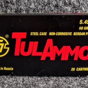 Tula 5.45x39mm Steel Case 60 Grain Rifle Ammo