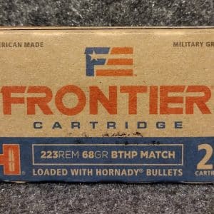 Hornady Frontier 223 Remington Match Rifle Ammo 68 Grain BTHP