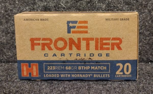 Hornady Frontier 223 Remington Match Rifle Ammo 68 Grain BTHP