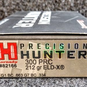 Hornady Precision Hunter .300 PRC 212 Grain ELD-X 20/ct