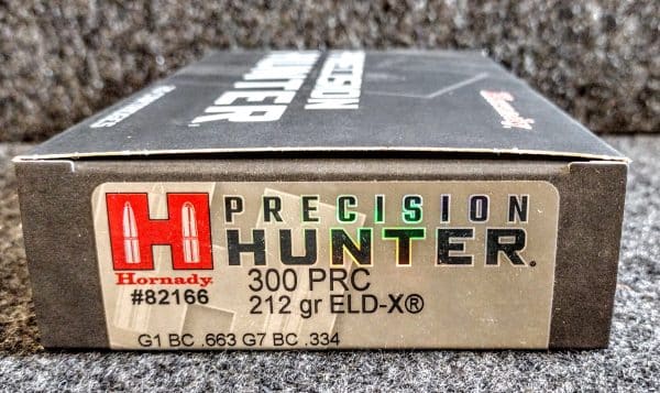 Hornady Precision Hunter .300 PRC 212 Grain ELD-X 20/ct