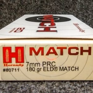 Hornady 7mm PRC Match 180 Grain ELD-M 20/ct