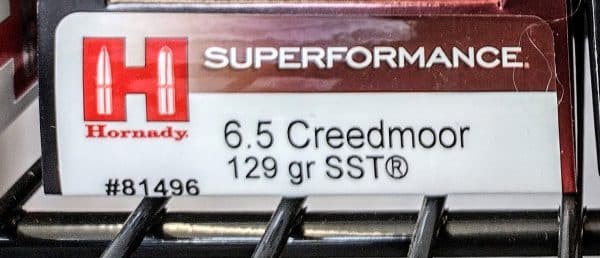 Hornady Superformance 6.5 Creedmoor 129 Grain 20/ct