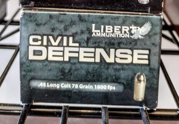 Liberty Civil-Defense 45 Colt 78 Grain SCHP 20/ct