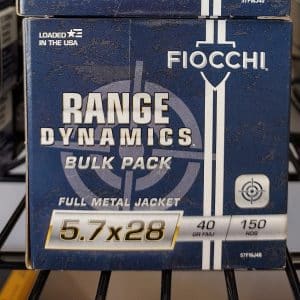 Fiocchi Range Dynamics 5.7x28mm Handgun Ammo - 40 Grain