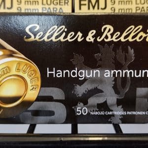 S&B 9mm Luger -124 Grain | FMJ | 1145 fps | 50/ct | No Tax Outside Texas