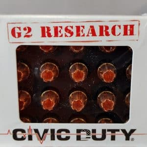 G2 Research 9mm Luger - 100 Grain | Civic Duty - SCHP | 1100 fps | 20/ct | No Tax Outside Texas