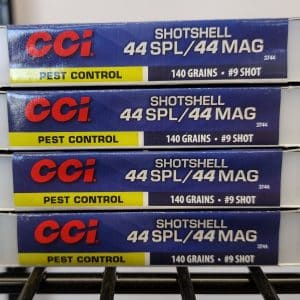 CCI .44 Mag Pest-Control - | Handgun Shotshell | 140 Grain | #9 Shot | 1000 fps | 40/Ct | No Tax Outside Texas