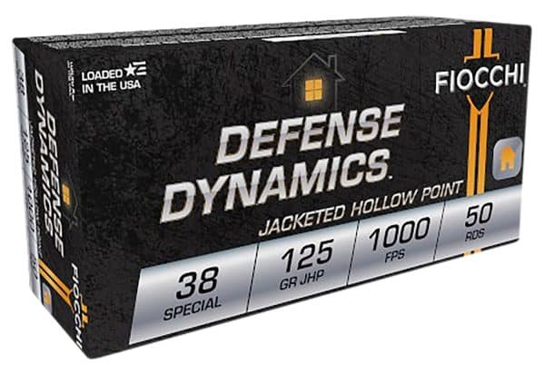Fiocchi .38 Special Dynamics Handgun Ammo - 125 gr | JHP | 1000 fps | 50/ct