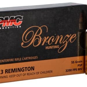 PMC 223SP Bronze .223 Remington Rifle Ammo - 55 Grain | PSP | 3200 fps | 20/Ct