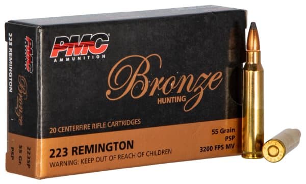 PMC 223SP Bronze .223 Remington Rifle Ammo - 55 Grain | PSP | 3200 fps | 20/Ct