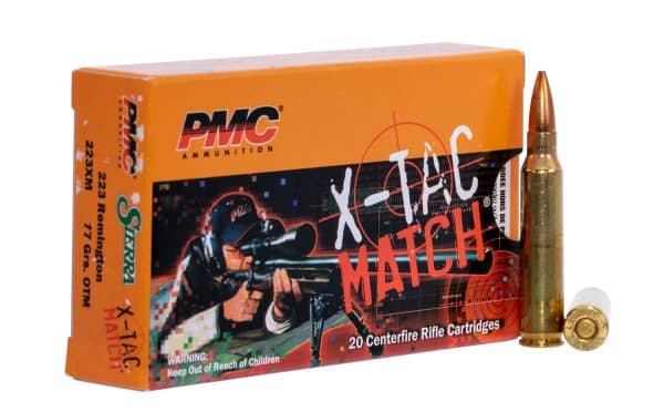 PMC 223XM X-TAC .223 Remington Rifle Ammo - 77 Grain | OTM | 2790 fps