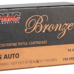 PMC 25A Bronze .25 ACP/Auto Handgun Ammo - 50 Grain | FMG | 750 fps | 50/Ct