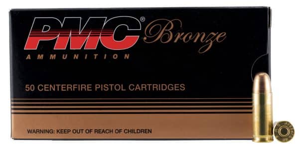 PMC 38SA Bronze .38 Super Auto +P Handgun Ammo - 130 Grain | FMG | 1100 fps | 50/Ct