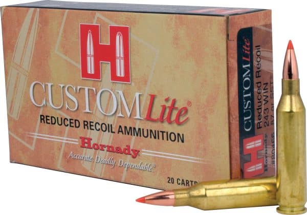 Hornady 80466 Custom-Lite .243 Win Rifle Ammo - 87 Grain | SST | 2800 fps | 20/Ct