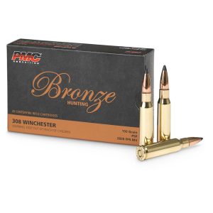 PMC 308SP Bronze .308 Win Rifle Ammo - 150 Grain | PSP | 2648 fps | 20/Ct