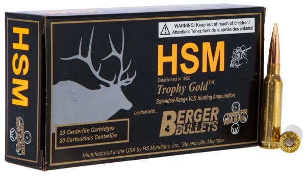 HSM Trophy Gold Extended Range 6.5 Creedmoor - 140 Grain | Berger Hybrid Tactical OTM | 20/CT