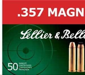 Sellier & Bellot SB357A .357 Mag Handgun Ammo – 158 Grain | FMJ | 1263 fps | 50/Ct