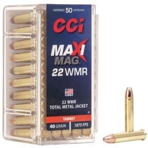 CCI 0023 Maxi Mag .22 Mag Rimfire Ammo - 40 Grain | TMJ | 1875 fps | 50/Ct
