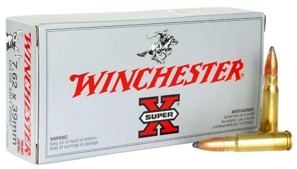 Winchester X76239 7.62x39mm Rifle Ammo - 123 Grain | PP | 2365 fps | 20/Ct