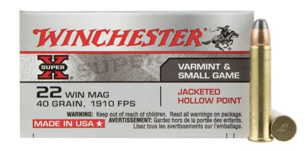 Winchester X22MH .22 Mag Super X Rimfire Ammo - 40 Grain | JHP | 1910 fps | 50/Ct