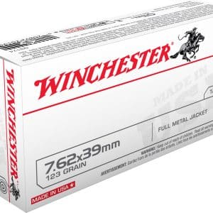 Winchester Q3174 USA 7.62x39mm Rifle Ammo - | 123 Grain | FMJ | 2355 fps | 20/Ct