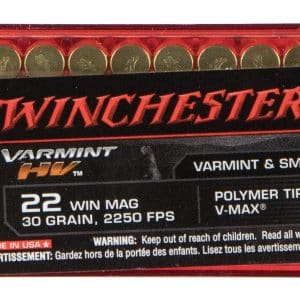 Winchester S22M2PT .22 Mag HV Varmint Rimfire Ammo - 30 Grain | V-MAX | 50/Ct