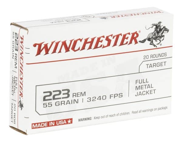 Winchester W223K .223 Remington - 55 Grain | FMJ | 20/Ct