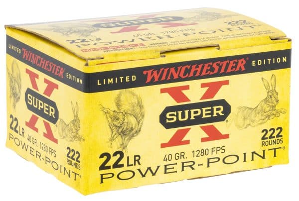 Winchester Ammo X22LRPPB Super X .22LR Rimfire Ammo - 40 grain | PHP | 1280 fps | 222/Ct | Flat Rate Shipping