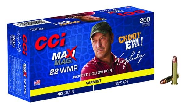 CCI 958 Maxi Mag .22 Mag Varmint Rimfire Ammo - 40 Grain | JHP | 1875 fps | 200/Ct