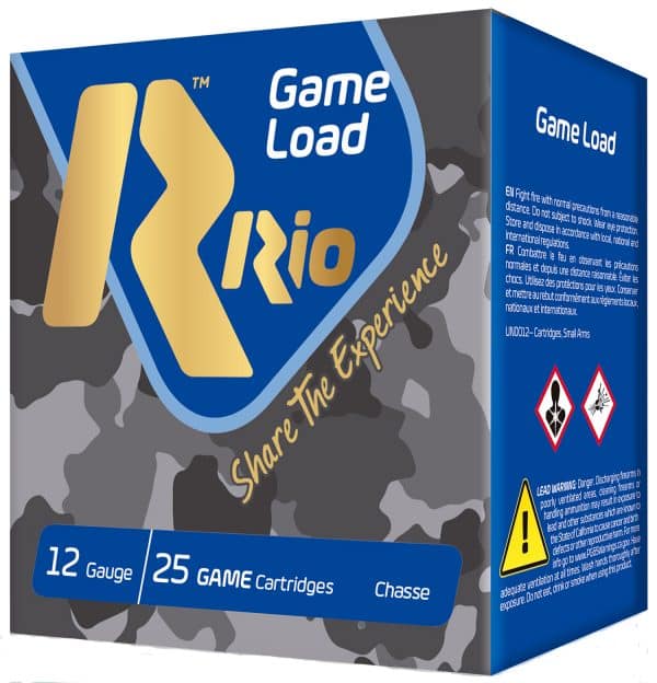 Rio SG328 12 Gauge Super Game Hi Velocity Shotgun Ammo - 2.75" | 1-1/8 oz | #8 | 1280 fps | 25/Ct