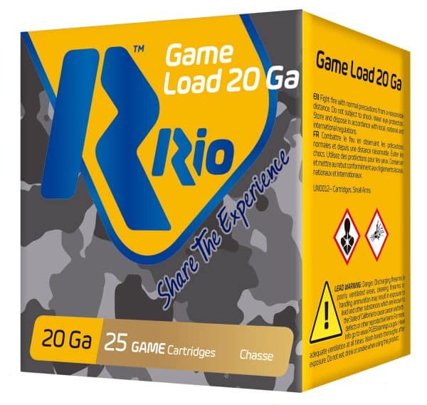 Rio RC208 Game Load 20 Gauge - 2.75" | 1 oz | 8 Shot | 25/CT