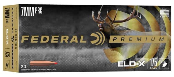 Federal Premium P7PRCELDX1 7mm PRC Rifle Ammo - 175 grain | ELD-X | 3000 fps | 20/Ct