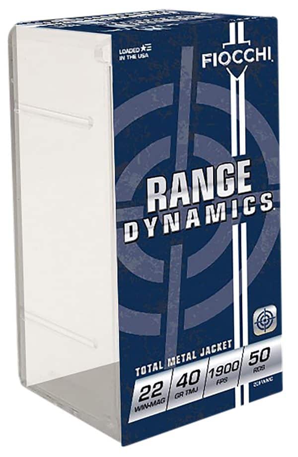 Fiocchi 22FWMC .22 Mag Field Dynamics Performance Rimfire Ammo - 40 Grain | TMJ | 1900 fps | 50/Ct