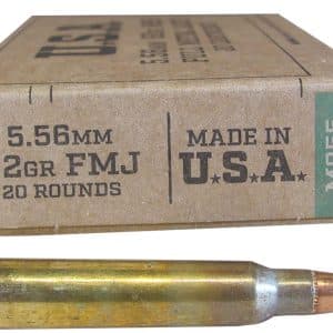 Winchester Ammo SGM855KW 5.56x45mm M855 NATO Rifle Ammo - 62 Grain | FMJ-BT | 3240 fps | 20/Ct