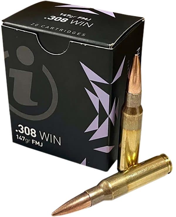 Igman IGMAN30820 .308 Win Rifle Ammo - 147 Grain | FMJ-BT | 2735 fps | 20/Ct