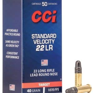 CCI 0035 Standard Velocity .22LR Rimfire Ammo - 40 Grain | LRN | 1070 fps | 50/Ct 
