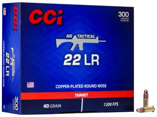 CCI 956 .22LR AR Tactical Rimfire Ammo - 40 Grain | CPRN | 1200 fps | 300/Ct