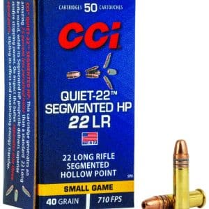 CCI 970 Quiet .22LR Rimfire Ammo - 40 Grain | SEG-HP | 710 fps | 50/Ct