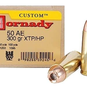 Hornady 9245 .50 AE Custom Handgun Ammo - 300 Grain | XTP | 1475 fps | 20/Ct