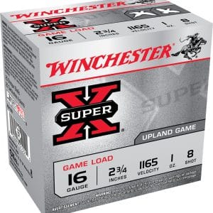 Winchester XU168 Super X Game Load 16 Gauge - 2.75" | 1 oz | #8 | 25/CT