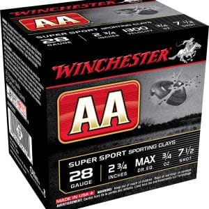 Winchester AASC287VP AA Sporting Clay 28 Gauge - 2.75" | 3/4oz | #7.5 | 100/CT