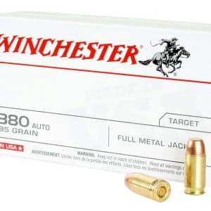 Winchester Q4206 .380 Auto Handgun Ammo – 95 Grain | FMJ | 955 fps | 50/Ct | $14.99 Flat Rate Shipping