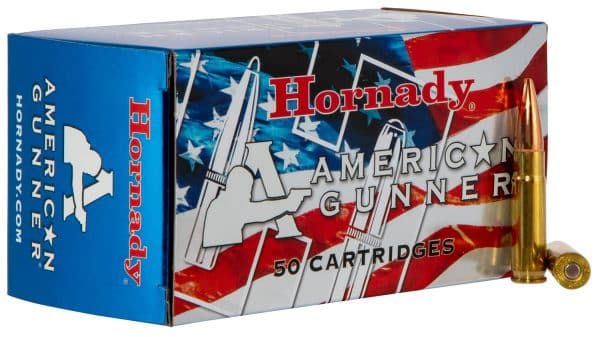 Hornady 80897 .300 Blackout American Gunner Rifle Ammo - 125 grain | FMJ-OT | 2175 fps | 20/Ct