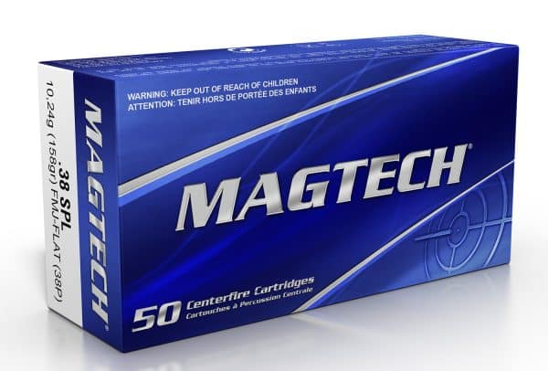 Magtech 38P .38 Special Range/Training Handgun Ammo - 158 Grain | FMJ-FN | 755 fps | 50/Ct