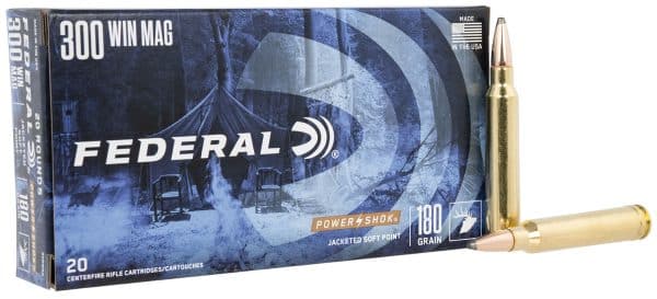 Federal 300WBS .300 WinMag Power-Shok Copper - 180 grain | JSP | 2960 fps | 20/Ct