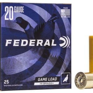 Federal H20475 Game-Shok High Brass 20 Gauge - 2.75" | 1oz | #7.5 | 25/CT