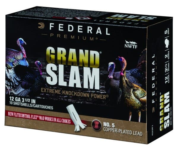 Federal PFCX139F5 Premium Grand Slam 12Gauge 3.50" 2oz 5Shot 10 Per Box/25 Case - Image 2