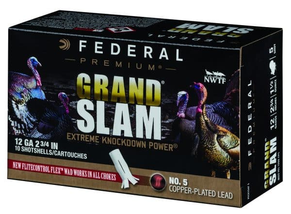 Federal PFCX156F5 Premium Grand Slam 12Gauge 2.75" 1 1/2oz 5Shot 10 Per Box/25 Case - Image 2